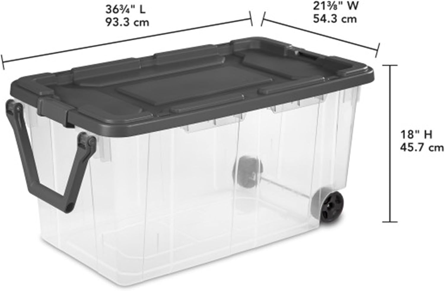 Clear Stackable Storage Bins Set of 4