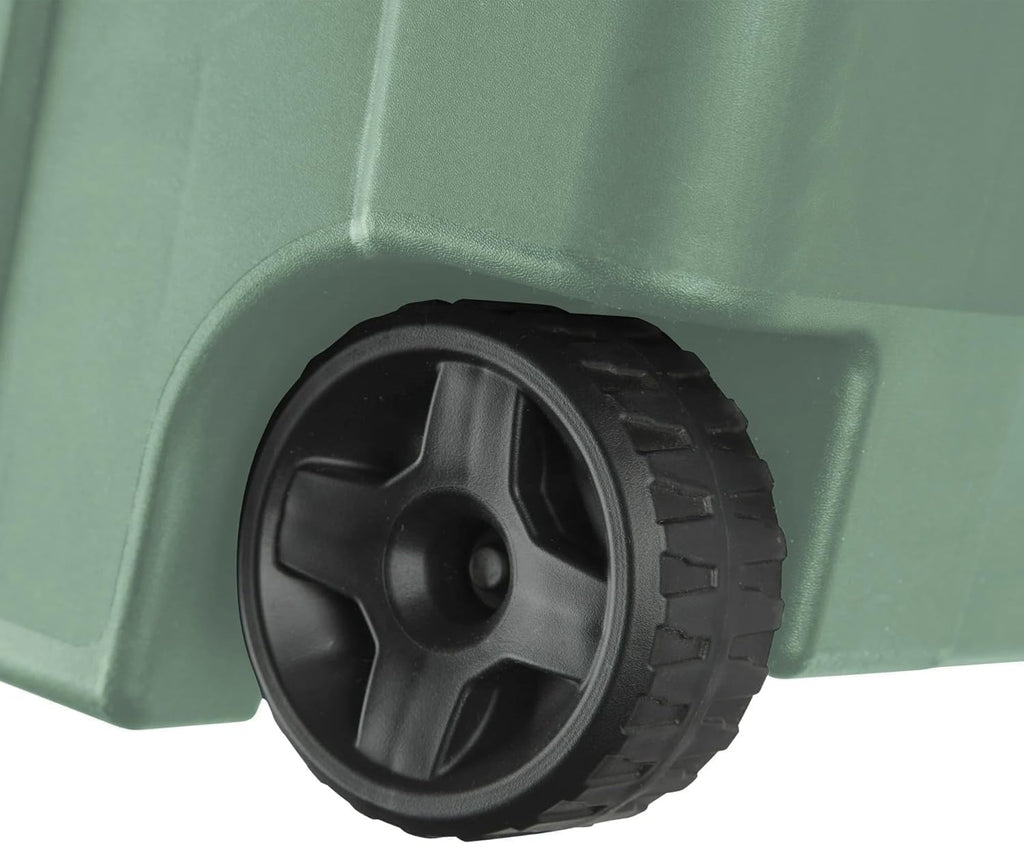 Wheeled Industrial Storage Totes Set of 2, Sage