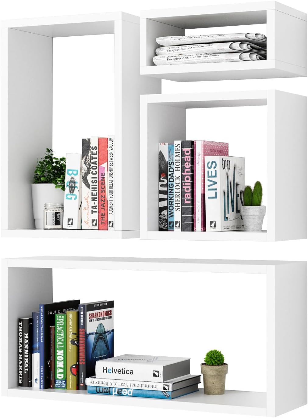 Floating Cube Shelves Set of 4