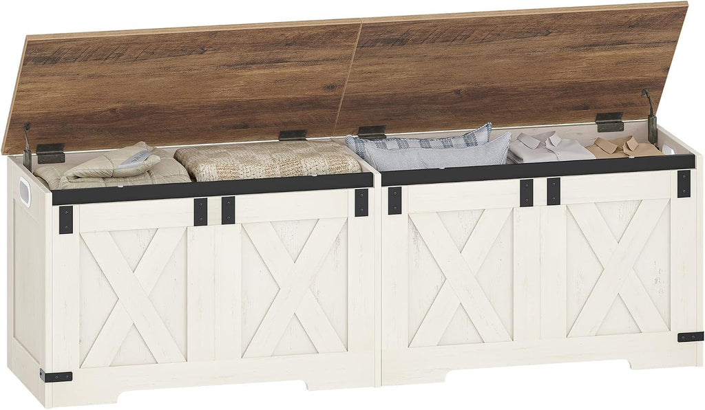 Farmhouse Soft Close Storage Bench