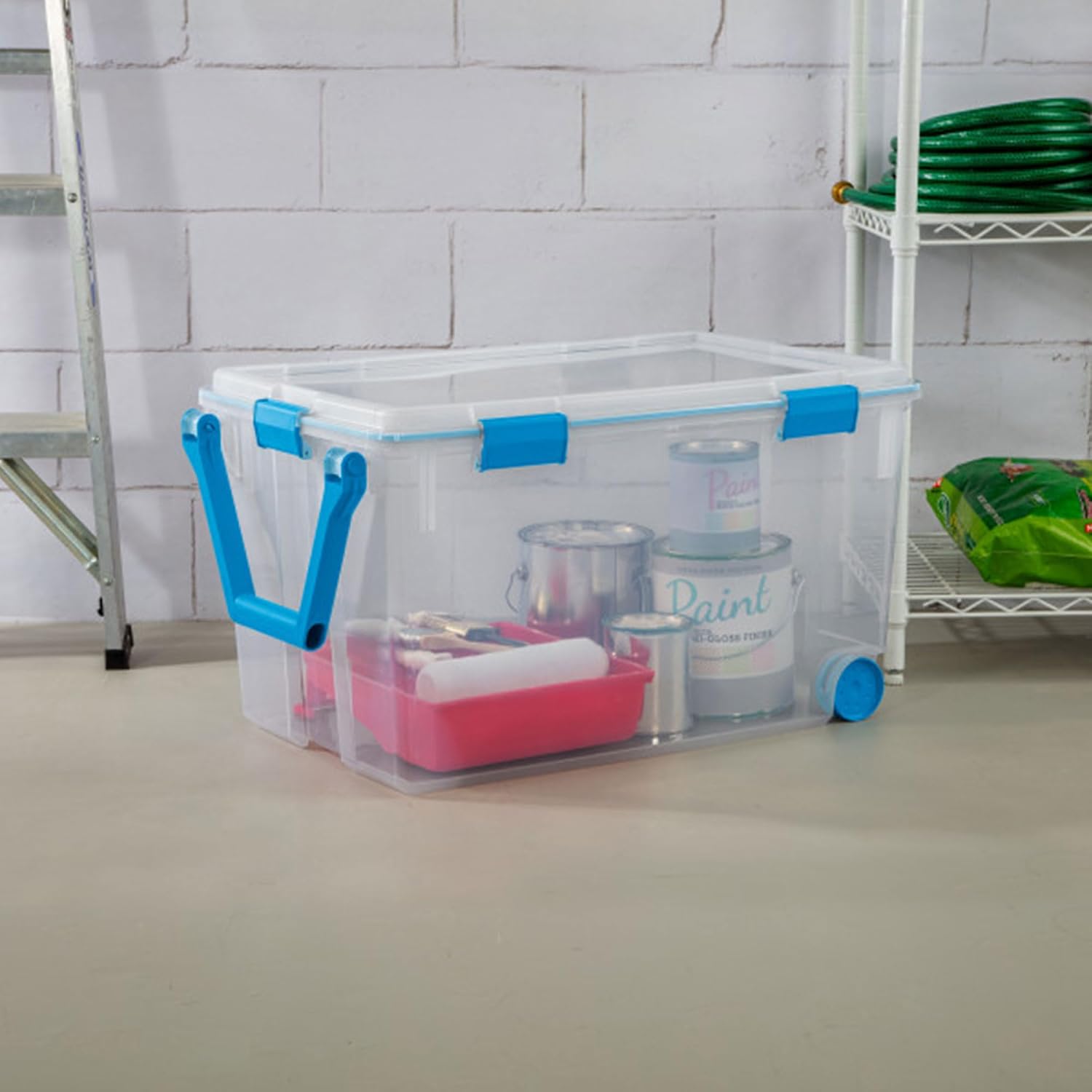 Sealed Wheeled Stackable Storage Bin