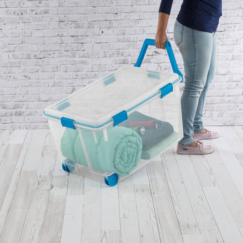 Sealed Wheeled Stackable Storage Bin