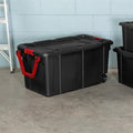 Wheeled Industrial Storage Totes Set of 4