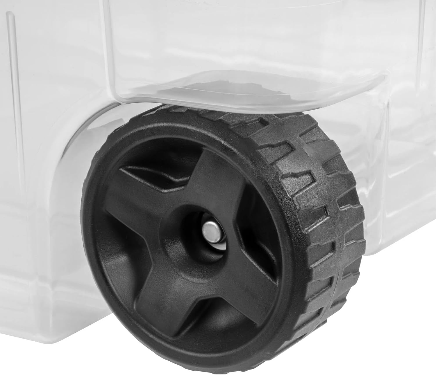 Wheeled Clear Storage Bins Set of 2