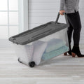 Clear Stackable Storage Bins Set of 4
