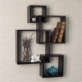 Intersecting Floating Cube Wall Shelf