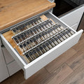 Bamboo Spice Drawer Organizer Rack