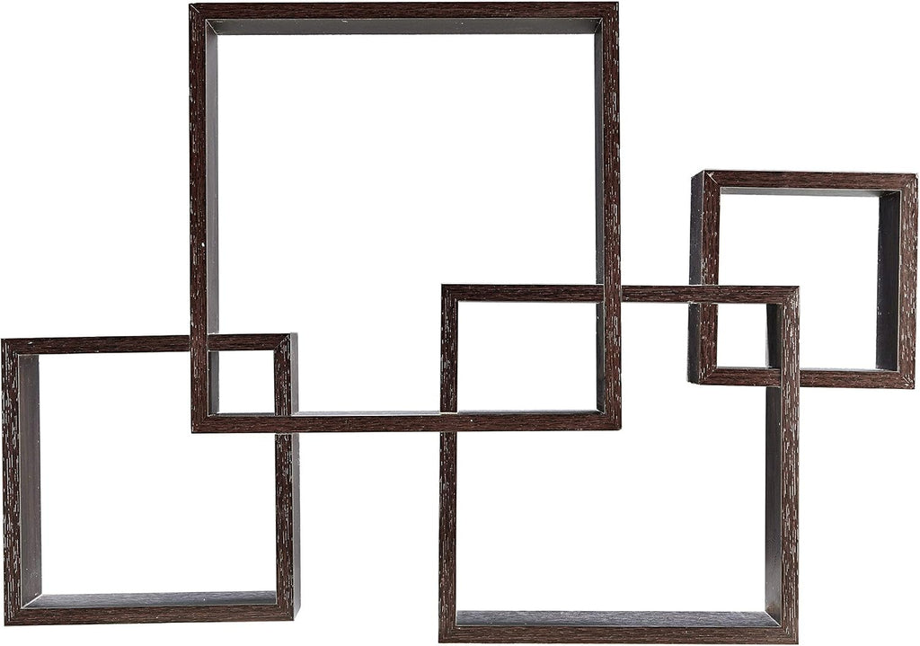 Intersecting Floating Cube Wall Shelf