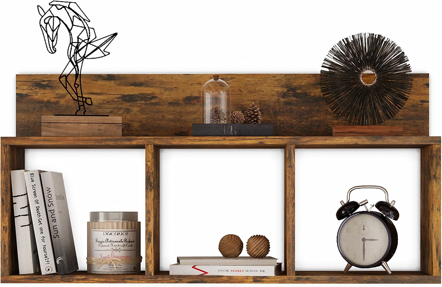 Triple Cube Floating Wall Shelf