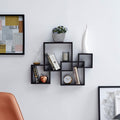 Intersecting Floating Cube Wall Shelf