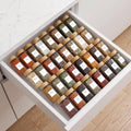 Expandable 4-Tier Acrylic Spice Drawer Organizer Set of 4
