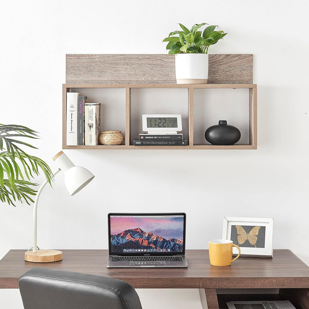 Triple Cube Floating Wall Shelf